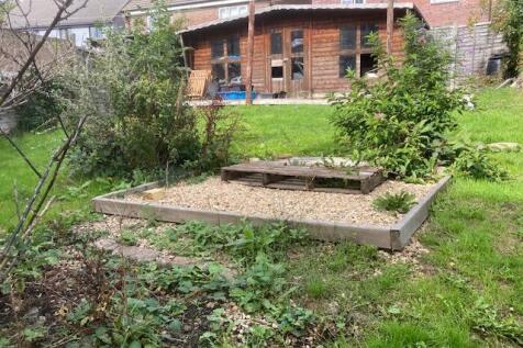 Rear Garden with Shed
