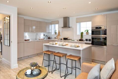 Open plan kitchen in the Alderney 4 bedroom home