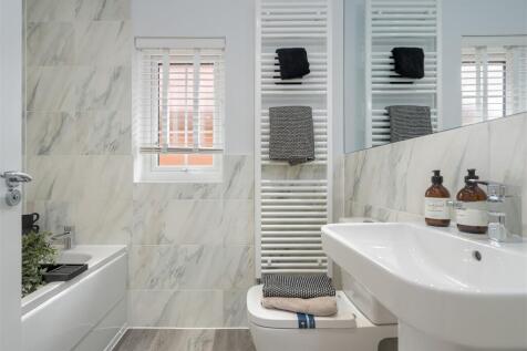 Inside view of the Ingleby family bathroom. 4 bedroom home.