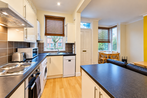 Bright Modern Open-Plan Kitchen Interior