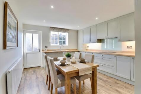Staged kitchen dining room