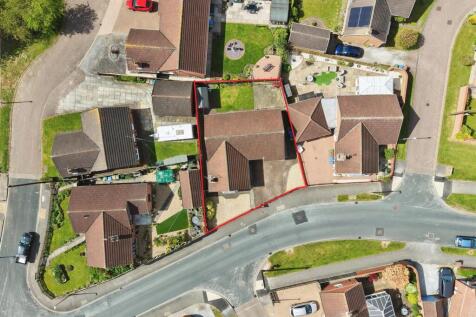 Aerial view of the property