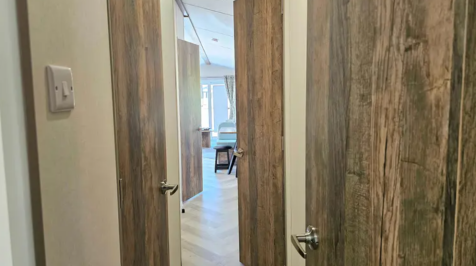 Interior Hallway Connecting The Living And Bedroom