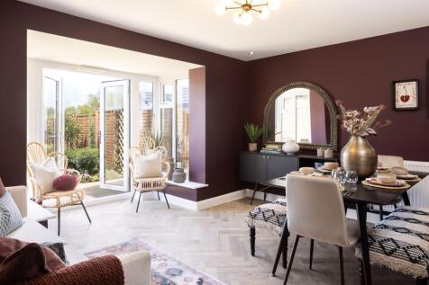 Kitchen with dining area in the Rockley 3 bedroom home