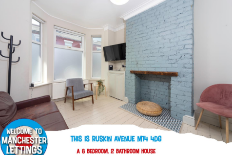 6-bed house on Ruskin Avenue Manchester, M14 4DG, £715/mo