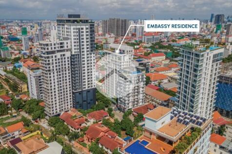 10th Floor 2 Bedroom Condo For Sale - Embassy Residences, Tonle Bassac, Phnom Penh