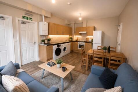 Bright open-plan living and kitchen area...