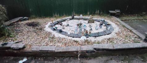 Feature in rear garden