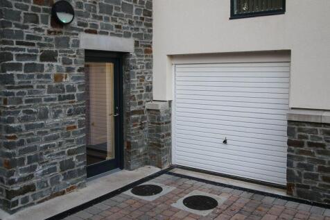 Garage with electronic door