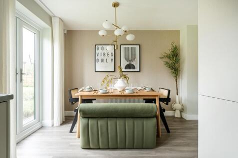 The open-plan design also boasts double doors to the garden