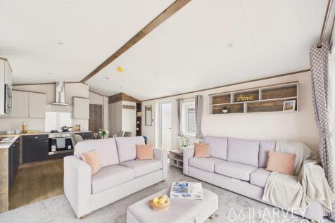 Willerby Malton Elite kitchen and lounge with mode