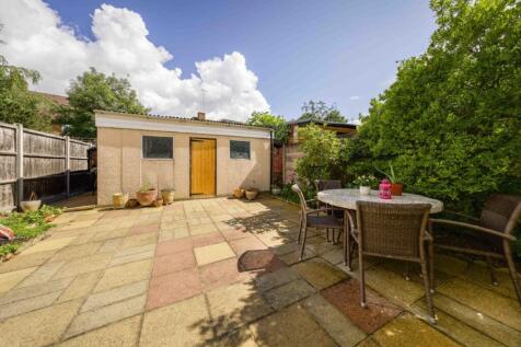 REAR GARDEN AND GARAGE