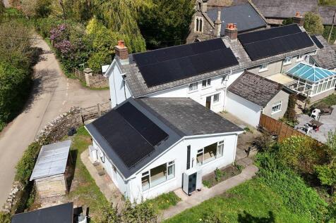 Arial shot of solar panels