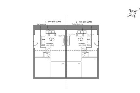 D,E, proposed first floor 2