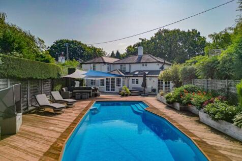 Pool view towards the property