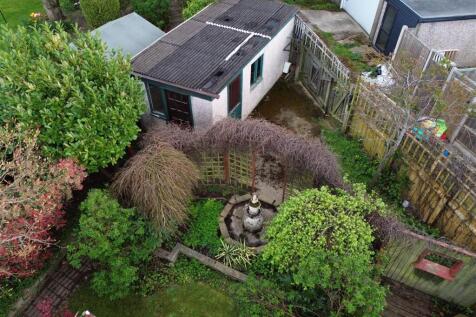 Garden drone shot