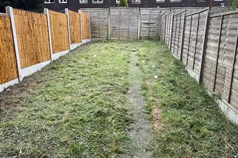 Garden with new rear fence (1)