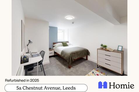 Bright modern bedroom with dedicated study area...