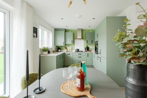 The open plan kitchen diner is perfect for socialising