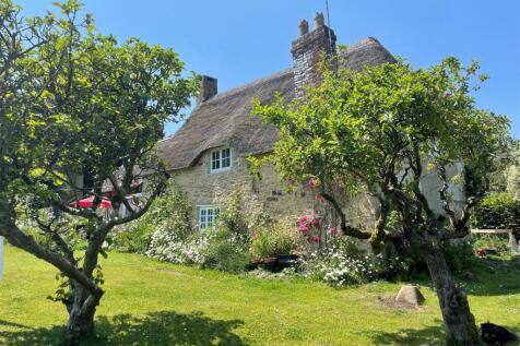 owners photo from summer 2025 prior to new thatch.