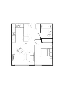 1-bed - 1B2P TYPE...