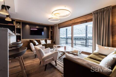 Living room apartment Courchevel Moriond centre