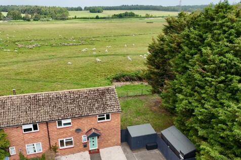 Elevated front drone shot