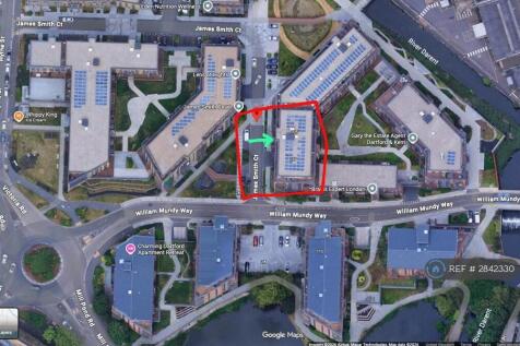 Aerial View Shows The Building Entrance