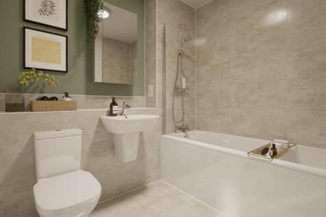 Spacious bathroom