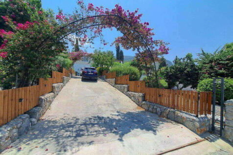 Long, gated driveway