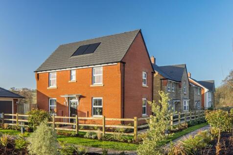 Outside view of the Hadley and Holden homes at Foundry Lea