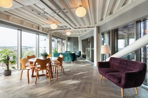 Bright and spacious lounge with stylish seating...