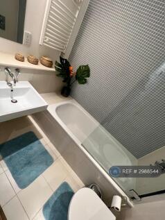 Modern Bathroom Shared Between 2