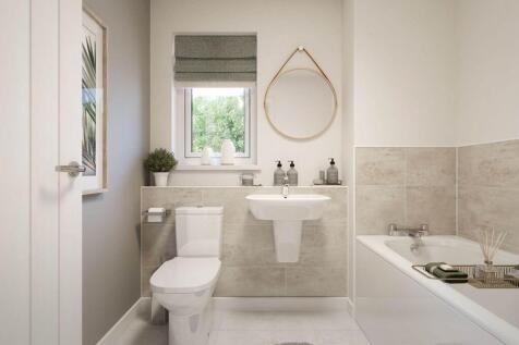 A family bathroom completes the home