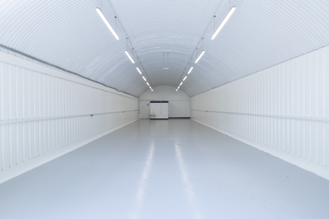 The front of an arch.