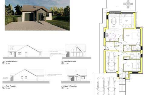 Oronsay with garage north elevation