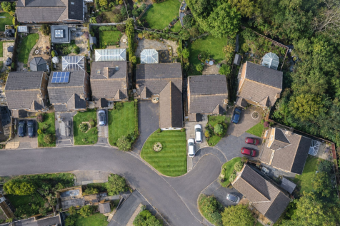 Aerial view. Illustration purposes only