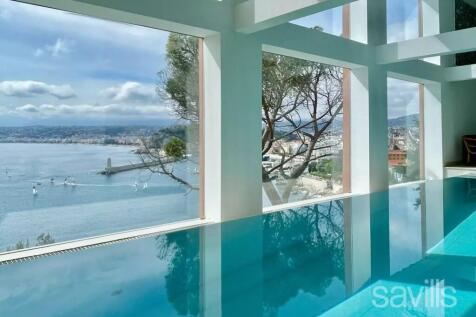 villa with sea view and interior pool