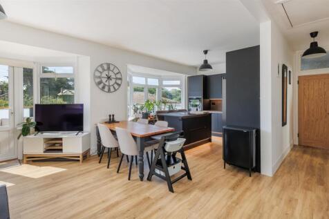 Open plan living area and kitchen