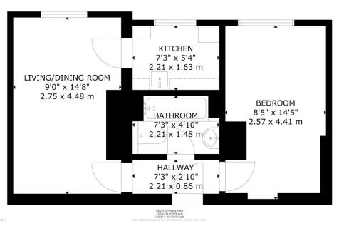 Flat 11, Block H, Peabody Estate, Rodney Road, Walworth, London, SE17 1BN