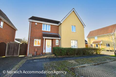 2-bed semi-detached on Roe Drive, Norwich, Norfolk, NR5, £1,100/mo
