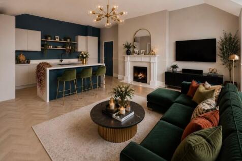 Open-Plan Living (Virtually Furnished)