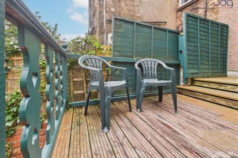 A Private Garden with Raised Terrace