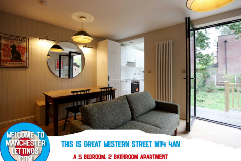 5-bed terraced on Great Western Street Manchester, M14 4AN, £845/mo