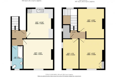 A spacious four-bedroom split-level flat, set ove