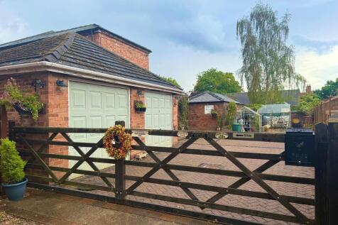 front with garage...