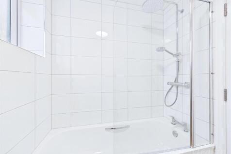 Shower over bath.