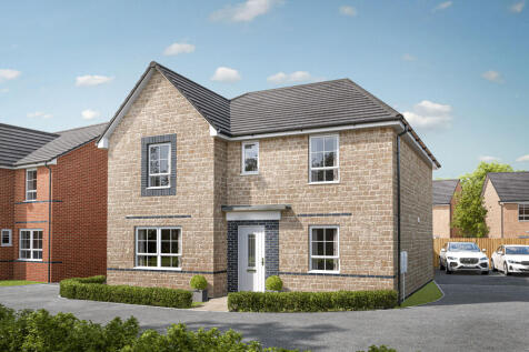 Exterior CGI view of our 5 bed Lamberton in Stone finish