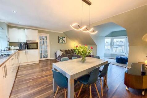 Living, kitchen, dining
