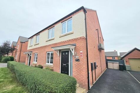 3-bed semi-detached on Citron Avenue, Coalville, LE67, £1,200/mo